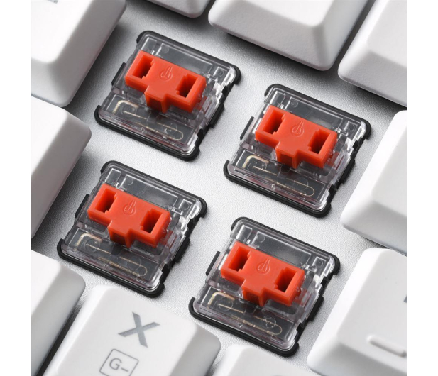 Sharkoon PureWriter White RGB TKL Kailh Red - 1105757 - zdjęcie 3